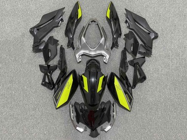 Billigste Kawasaki Z400 Motorrad Verkleidung 2018-2024 - Matt Schwarz Gelb
