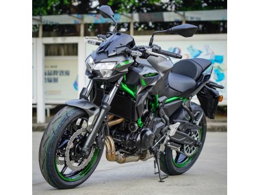 Billigste Kawasaki Ninja Z650 Motorrad Verkleidung 2020-2025 - Schwarz Grun