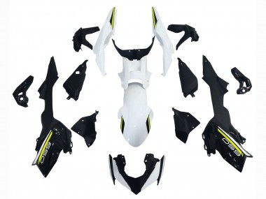 Billigste Kawasaki Ninja Z650 Motorrad Verkleidung 2020-2023 - Weiss Schwarz Grun