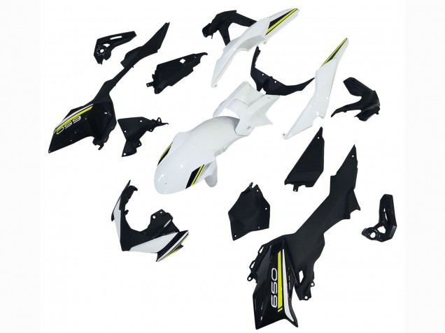 Billigste Kawasaki Ninja Z650 Motorrad Verkleidung 2020-2023 - Weiss Schwarz Grun