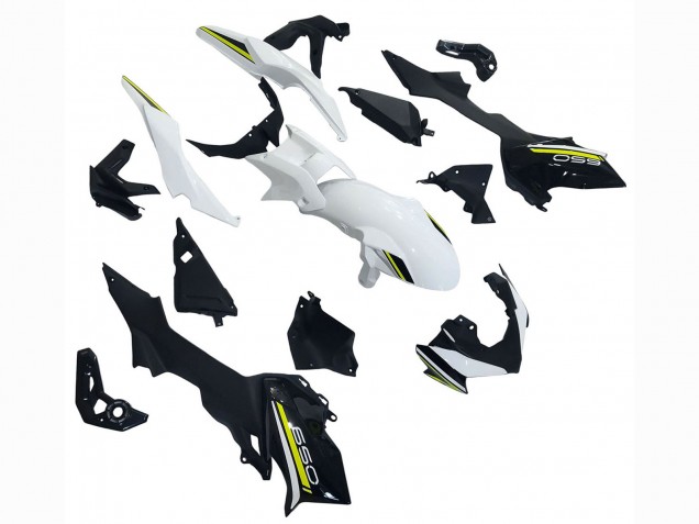 Billigste Kawasaki Ninja Z650 Motorrad Verkleidung 2020-2023 - Weiss Schwarz Grun