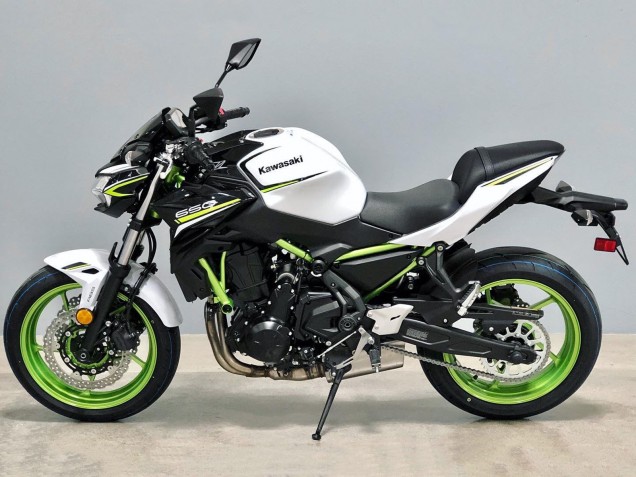 Billigste Kawasaki Ninja Z650 Motorrad Verkleidung 2020-2023 - Weiss Schwarz Grun