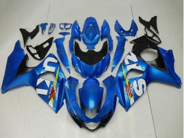 Billigste Suzuki GSXR 1000 Motorrad Verkleidung Kit 2009-2016 - Blau Grun Weiss