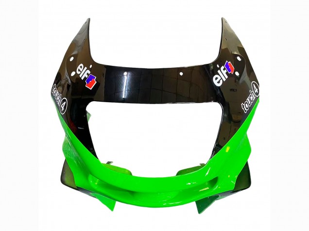 Billigste Kawasaki ZZR600 Motorrad Verkleidung 1998-2003 - Grun Schwarz Monster Elf