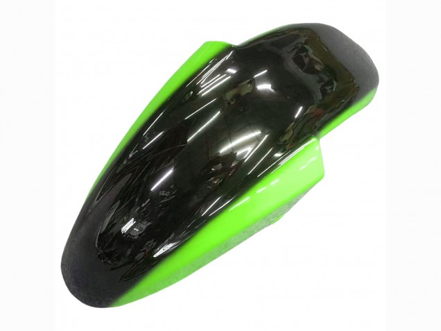 Billigste Kawasaki ZZR600 Motorrad Verkleidung 1998-2003 - Grun Glanzendes Schwarz Flamme