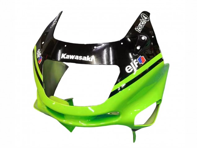 Billigste Kawasaki ZZR400 Motorrad Verkleidung 1993-2007 - Grun Glanzendes Schwarz Blau Monster Elf Touch4 Bridgestone