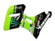 Billigste Kawasaki ZZR600 Motorrad Verkleidung 1998-2003 - Grun Glanzendes Schwarz Blau Monster Elf Touch4 Bridgestone