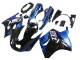 Billigste Kawasaki ZZR1100 Motorrad Verkleidung 1990-1992 - Blau Glanzendes Schwarz