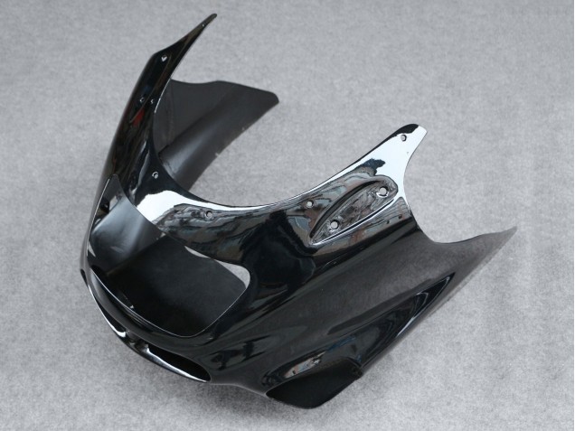 Billigste Kawasaki ZZR1100 Motorrad Verkleidung 1993-2003 - Glanzendes Schwarz