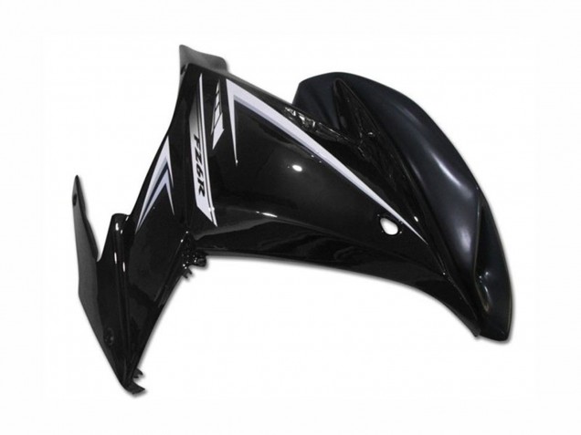 Billigste Yamaha FZ6R Motorrad Verkleidung 2009-2015 - Glanzendes Schwarz Weiss