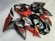 Billigste Suzuki GSXR 1000 Motorrad Verkleidung 2009-2016 - Orange Glanzendes Schwarz