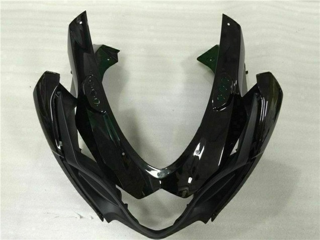 Billigste Suzuki GSXR 1000 Motorrad Verkleidung 2009-2016 - Glanzendes Schwarz Matt Schwarz