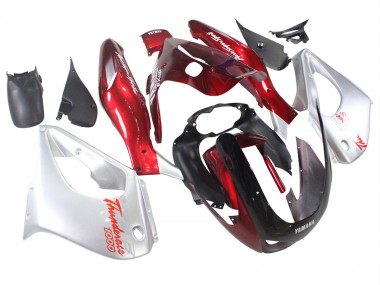 Billigste Yamaha YZF 1000R Thunderace Motorrad Verkleidung 1997-2007 - Rot Silber Thunderace
