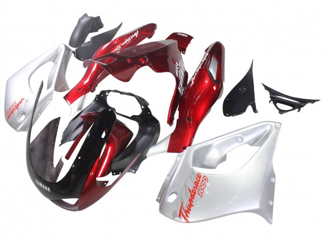 Billigste Yamaha YZF 1000R Thunderace Motorrad Verkleidung 1997-2007 - Rot Silber Thunderace