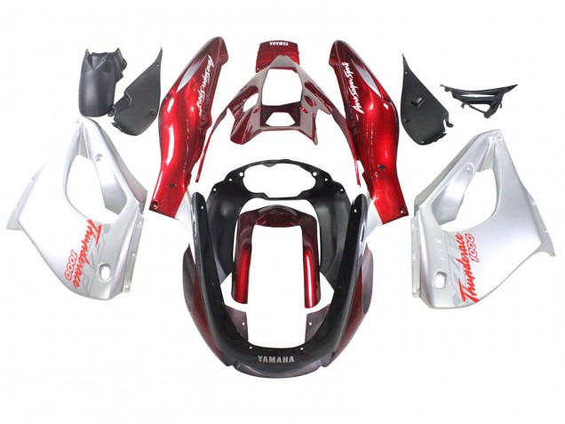 Billigste Yamaha YZF 1000R Thunderace Motorrad Verkleidung 1997-2007 - Rot Silber Thunderace