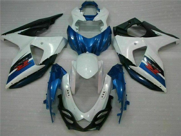 Billigste Suzuki GSXR 1000 Abs Verkleidungen Kit 2009-2016 - Weiss Blau Schwarz