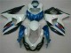 Billigste Suzuki GSXR 1000 Abs Verkleidungen Kit 2009-2016 - Weiss Blau Schwarz