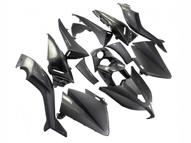 Billigste Yamaha TMAX530 Motorrad Verkleidung 2012-2014 - Schwarze Carbonfaser
