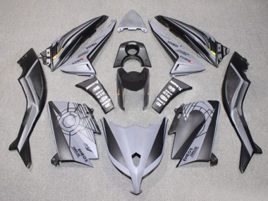 Billigste Yamaha TMAX530 Motorrad Verkleidung 2012-2014 - Matt Schwarz Grau ENEOS Yamalube
