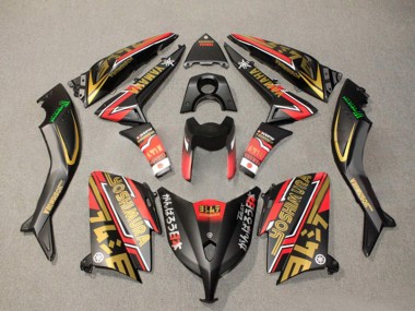 Billigste Yamaha TMAX530 Motorrad Verkleidung 2012-2014 - Matt Schwarz Gold Rot