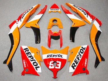Billigste Yamaha TMAX530 Motorrad Verkleidung 2012-2014 - Rot Orange Weiss Repsol 93
