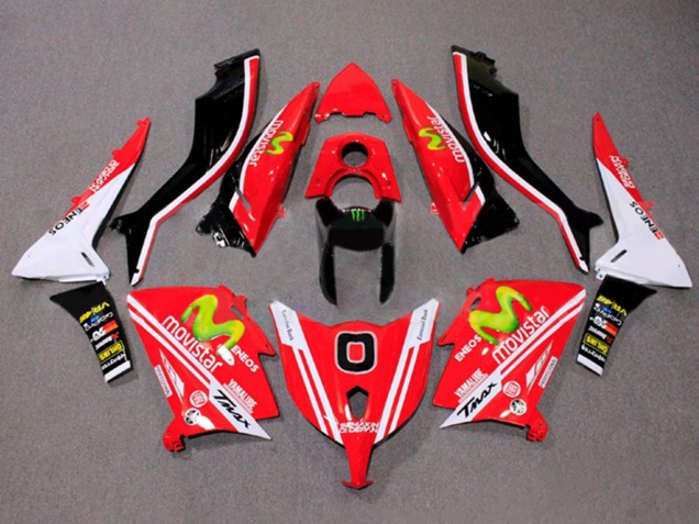 Billigste Yamaha TMAX530 Motorrad Verkleidung 2012-2014 - Rot Weiss ENEOS MoviStar Yamalube