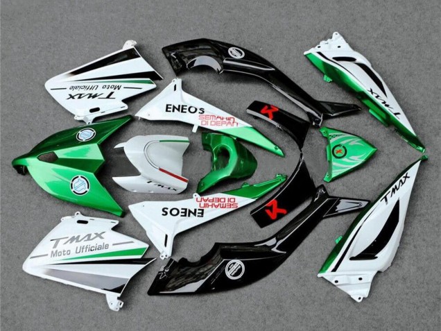 Billigste Yamaha TMAX530 Motorrad Verkleidung 2012-2014 - Weiss Grun Schwarz Semakin Didepan ENEOS