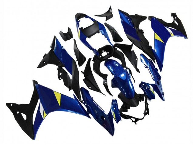 Billigste Suzuki GSX250R Motorrad Verkleidung 2017-2020 - Blau Gelb Schwarz