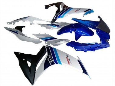Billigste Suzuki GSX250R Motorrad Verkleidung 2017-2020 - Weiss Blau Schwarz Rennen