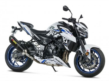 Billigste Suzuki GSX-S 750 Motorrad Verkleidung 2017-2022 - Weiss Blau Ecstar