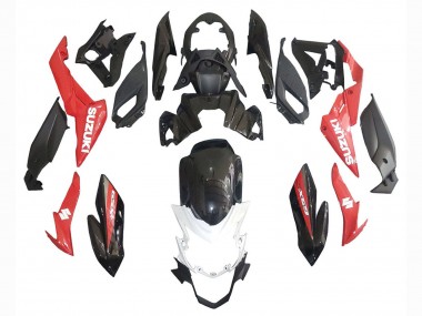 Billigste Suzuki GSX-S 750 Motorrad Verkleidung 2017-2022 - Rot Weiss