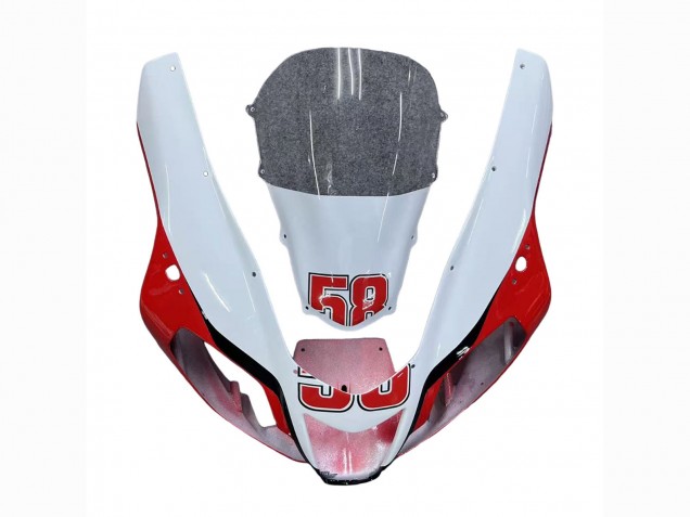 Billigste Aprilia RSV1000 Motorrad Verkleidung 2003-2006 - Weiss Rot Schwarz Gelb 58