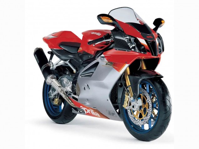 Billigste Aprilia RSV1000 Motorrad Verkleidung 2003-2006 - Weiss Rot Schwarz