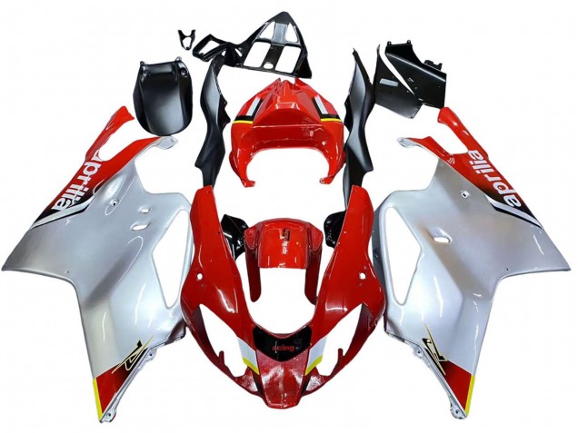 Billigste Aprilia RSV1000 Motorrad Verkleidung 2003-2006 - Weiss Rot Schwarz