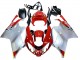 Billigste Aprilia RSV1000 Motorrad Verkleidung 2003-2006 - Weiss Rot Schwarz