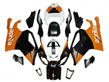 Billigste Aprilia RSV1000 Motorrad Verkleidung 2003-2006 - Schwarz Orange Weiss