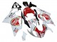 Billigste Aprilia RSV1000 Motorrad Verkleidung 2003-2006 - Weiss Rot Lucky Strike Motul 34