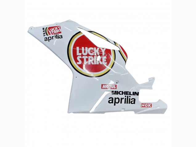 Billigste Aprilia RSV1000 Motorrad Verkleidung 2003-2006 - Weiss Rot Lucky Strike Motul 34