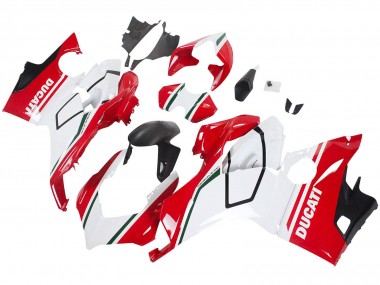 Billigste Ducati Panigale V4 V4S Motorrad Verkleidung 2018-2019 - Weiss Rot Matt Schwarz