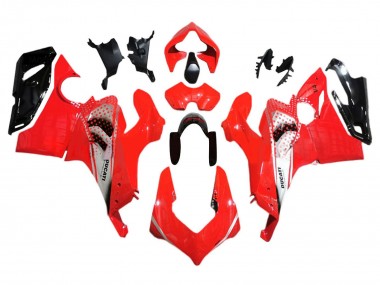 Billigste Ducati Panigale V4 V4S Motorrad Verkleidung 2018-2019 - Silber Rot Glanzendes Schwarz