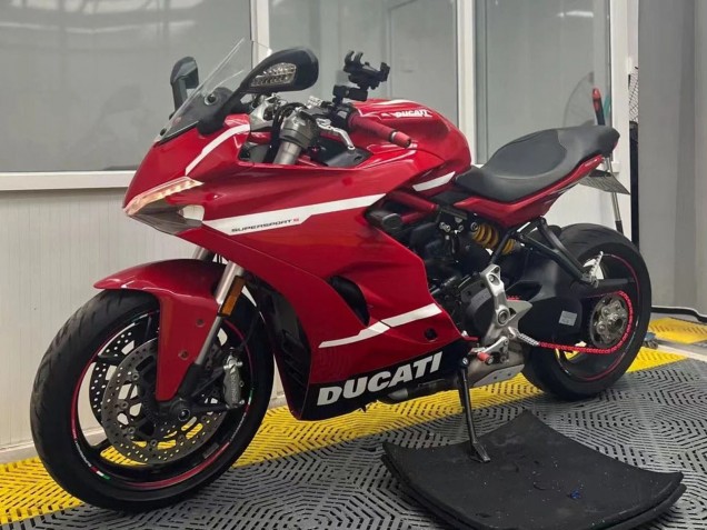 Billigste Ducati Supersport 939/939S Motorrad Verkleidung 2017-2022 - Rot Weiss Schwarz