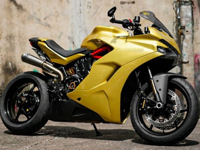 Billigste Ducati Supersport 939/939S Motorrad Verkleidung 2017-2022 - Gelb