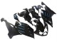 Billigste BMW K1200S Motorrad Verkleidung 2005-2010 - Glanzendes Schwarz Matt Schwarz Blau Linie