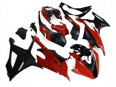 Billigste BMW S1000RR Motorrad Verkleidung Kit 2019-2022 - Schwarz Rot