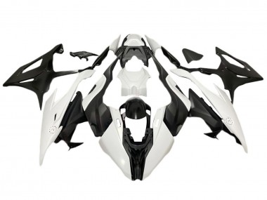 Billigste BMW S1000RR Motorrad Verkleidung 2019-2022 - Matt Schwarz Weiss