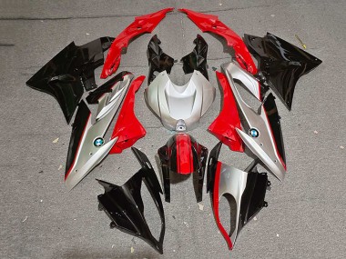 Billigste BMW S1000RR Motorrad Verkleidung 2019-2022 - Schwarz Silber Rot