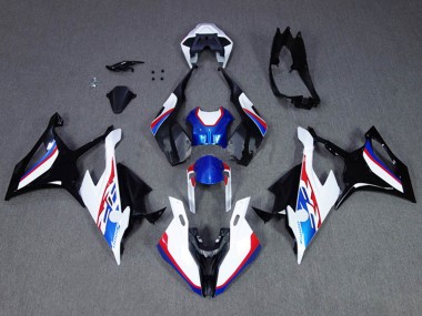 Billigste BMW S1000RR Motorrad Verkleidung 2019-2022 - Blau Weiss Rot