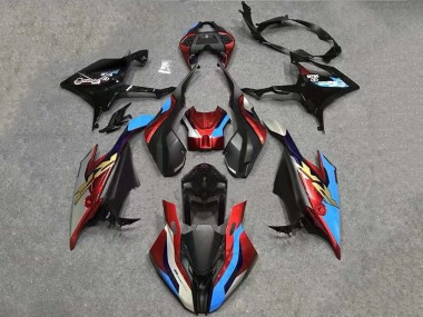 Billigste BMW S1000RR Motorrad Verkleidung Kit 2019-2022 - Weiss Blau Rot Schwarz