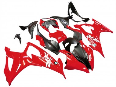 Billigste BMW S1000RR Motorrad Verkleidung Kit 2019-2022 - Rot Schwarz