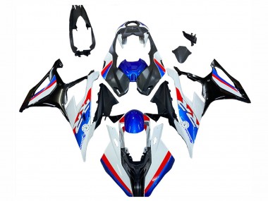 Billigste BMW S1000RR Motorrad Verkleidung 2019-2022 - Weiss Blau Rot